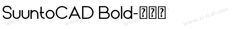 SuuntoCAD Bold字体转换
